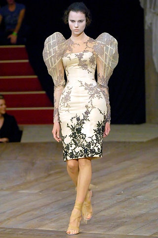 beige and black embroidered midi dress