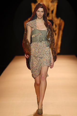 brown silk long-sleeve relaxed draped shiny cape