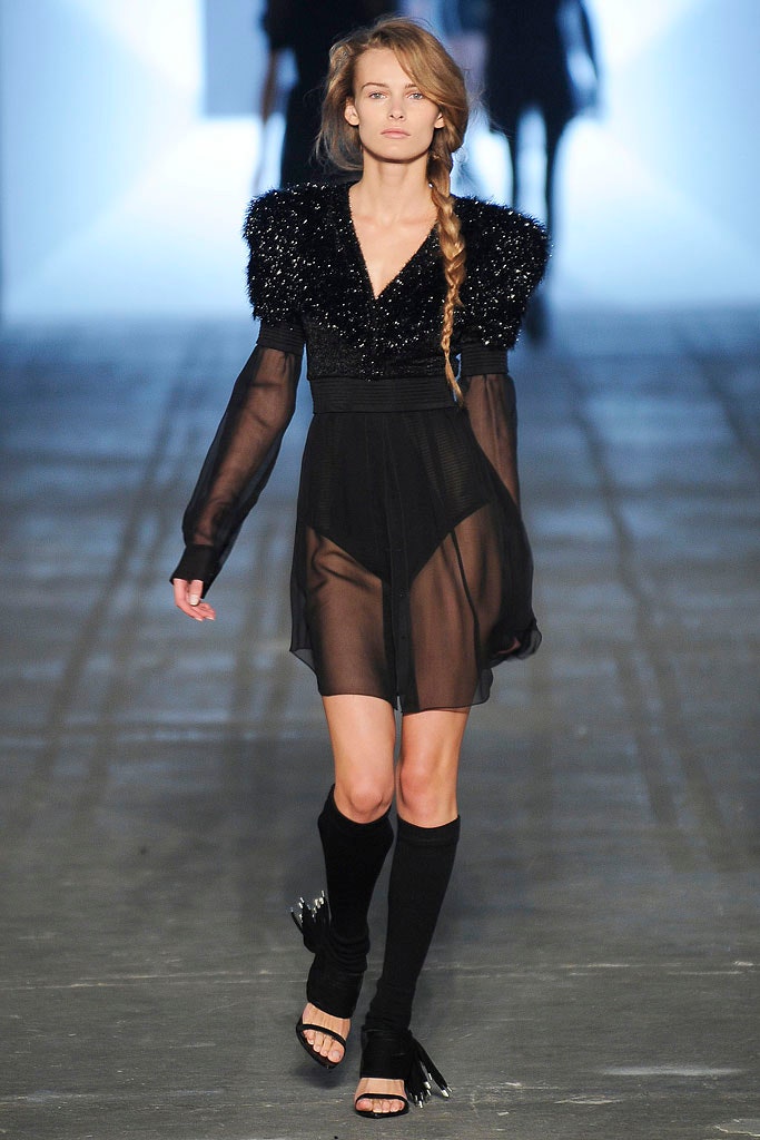 black silk fitted mini dress