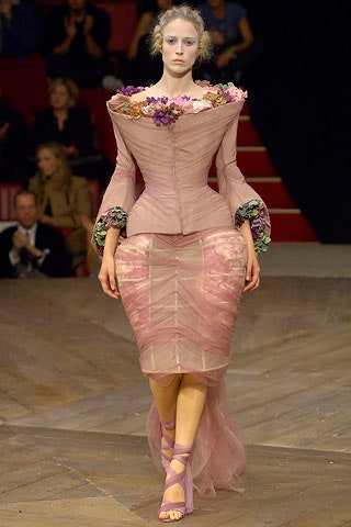 pink silk fitted dress