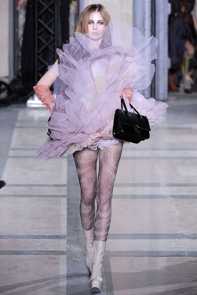pink tulle sleeveless high-neck fitted layered ruffled dress
