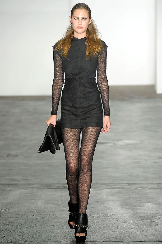 black fitted mini dress with leggings