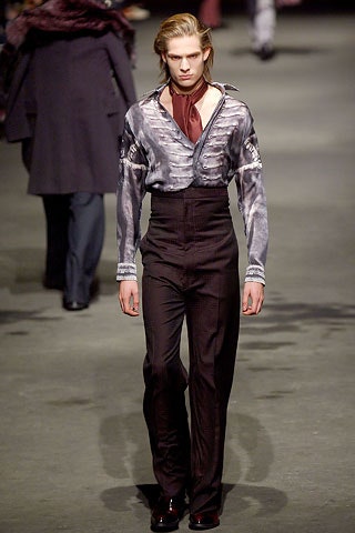 gray silk long-sleeve collared fitted buttoned shirt