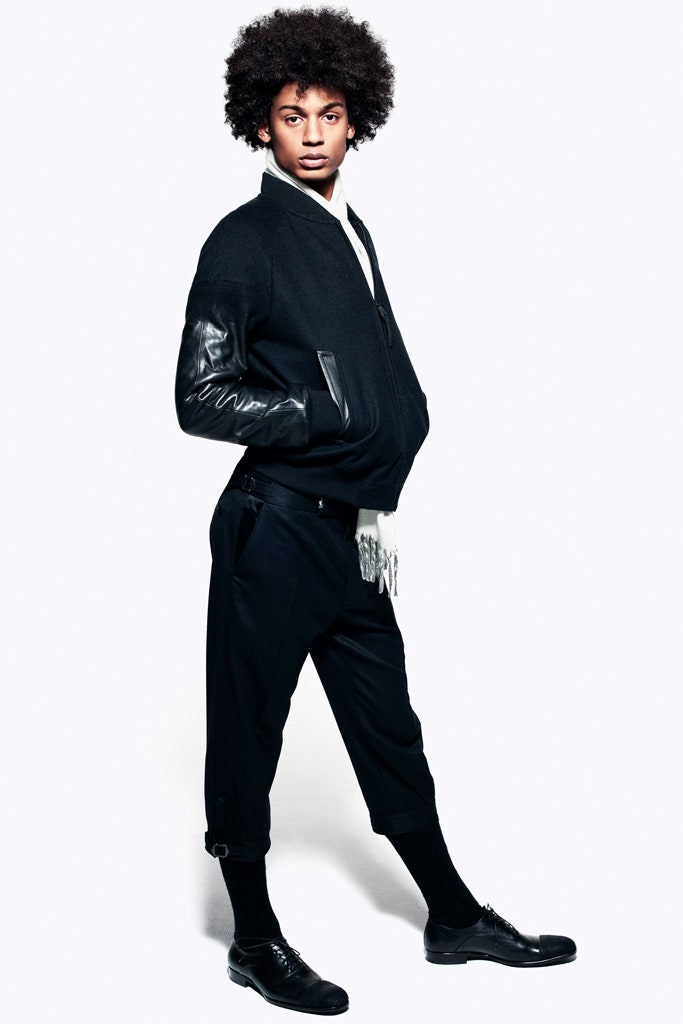 black cotton tailored cropped pants
