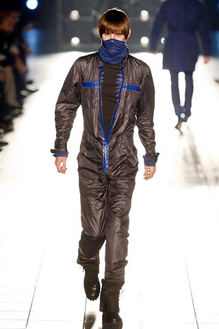 black vinyl fitted jumpsuit