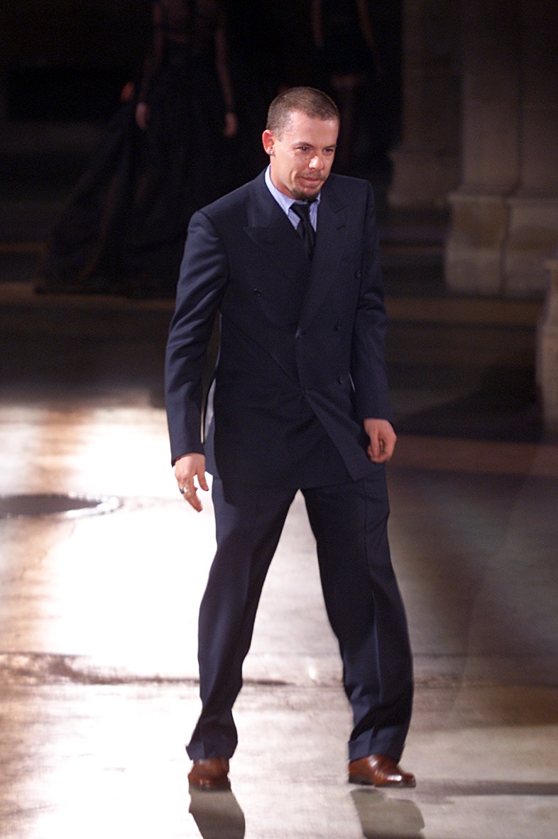 black tailored suit