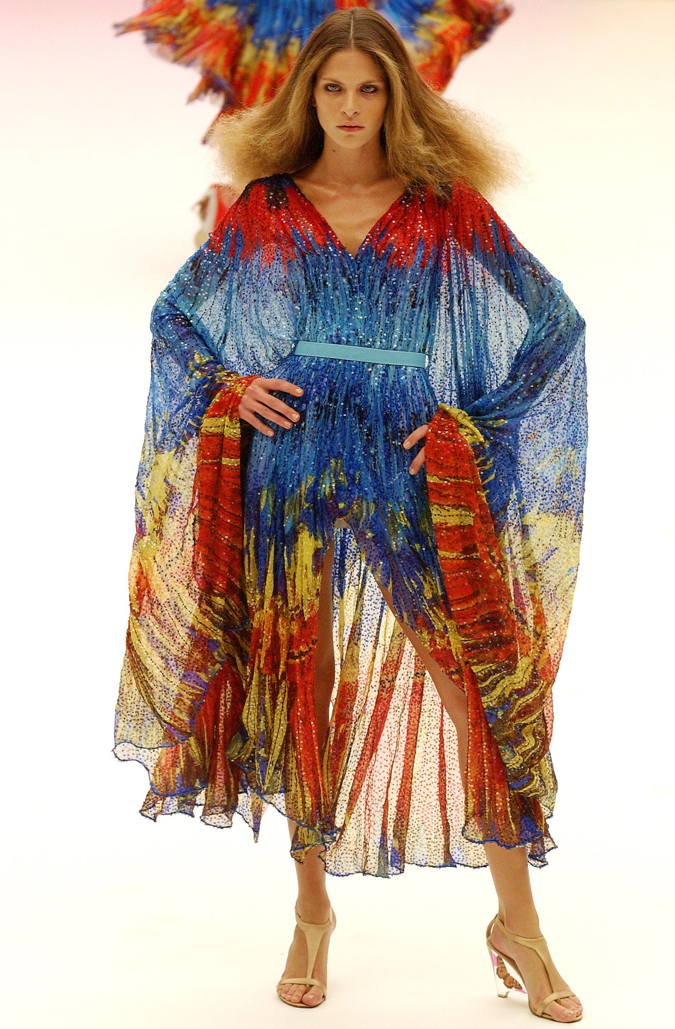 colorful flowing maxi dress