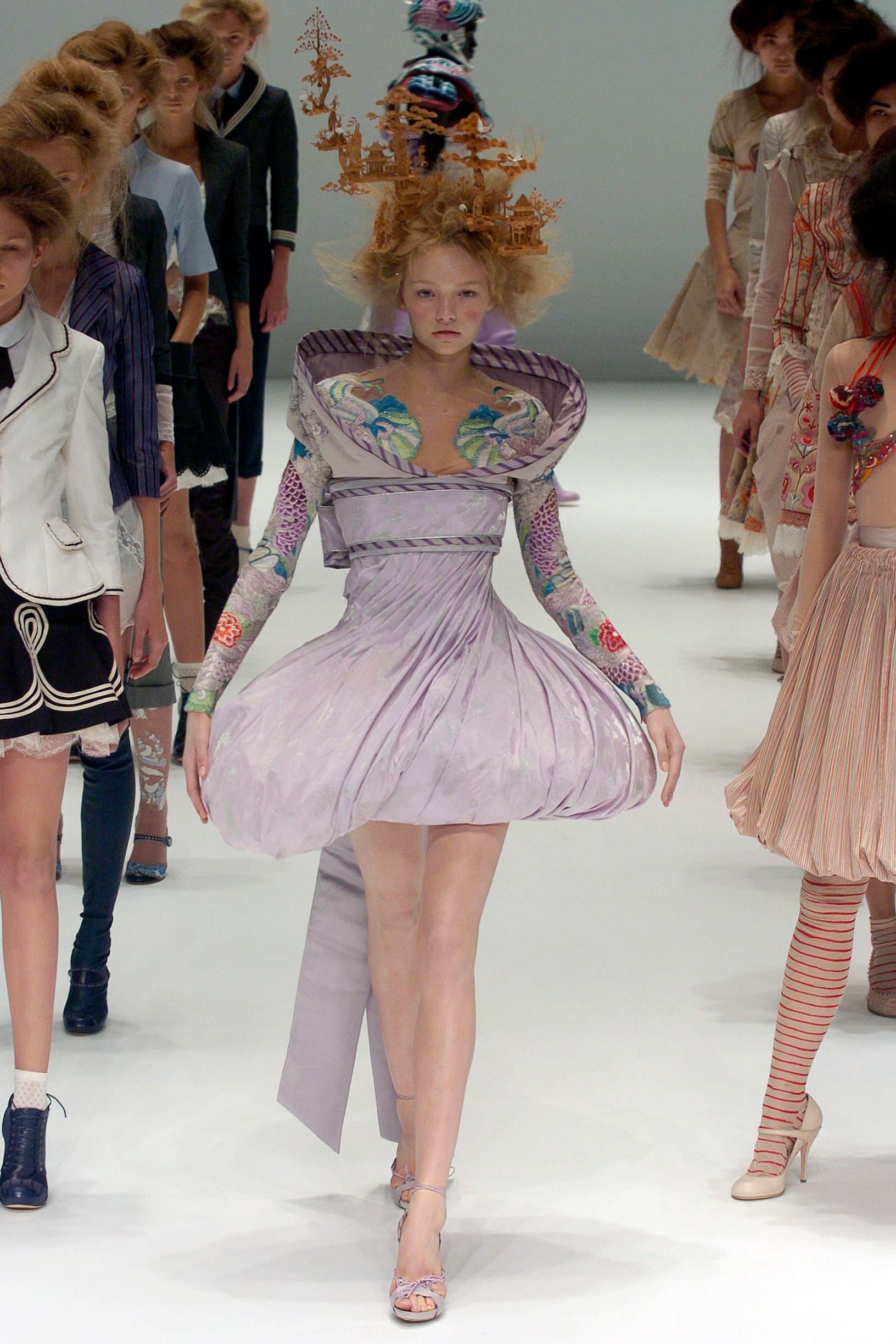 purple silk sleeveless dress