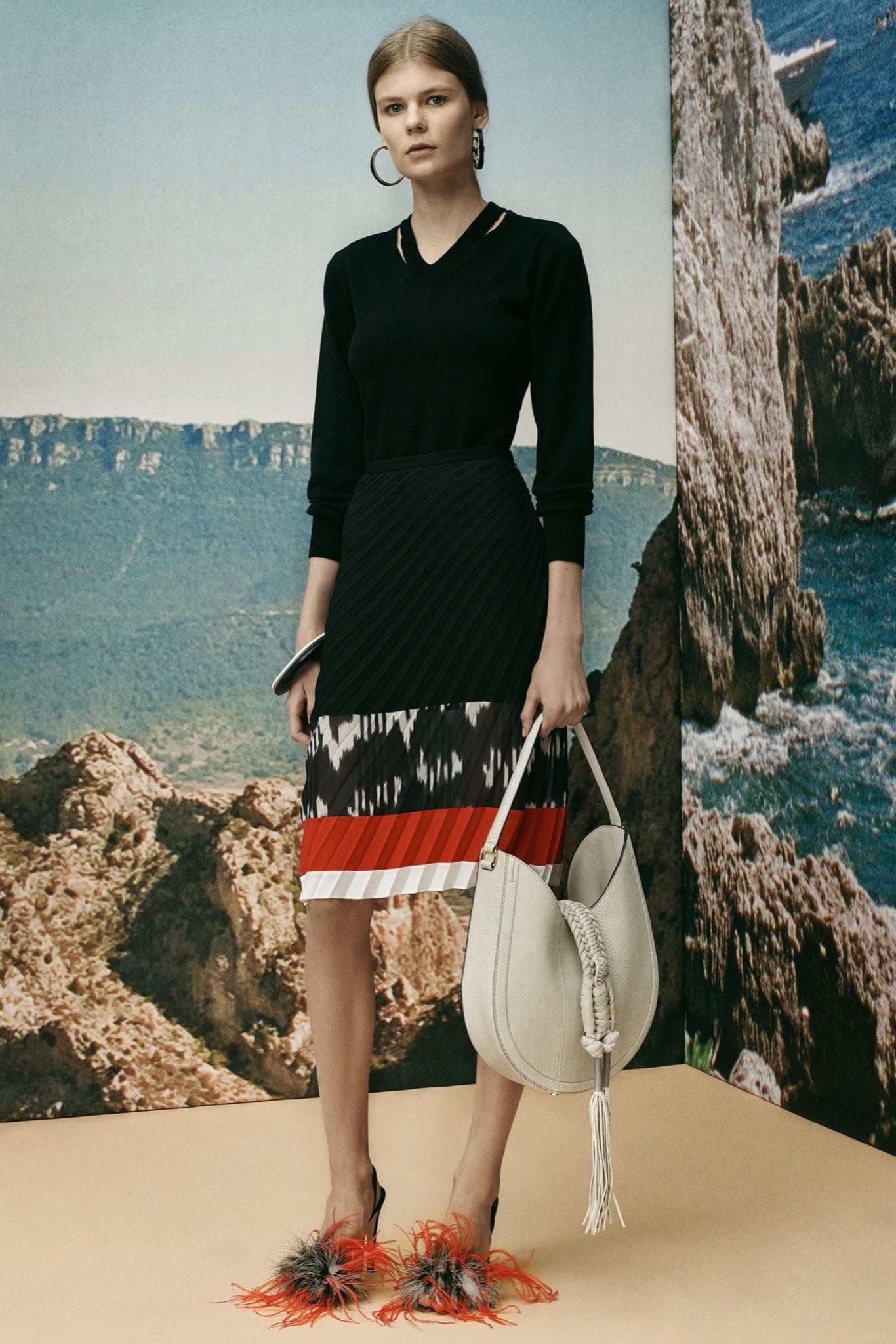 multi fitted pencil skirt