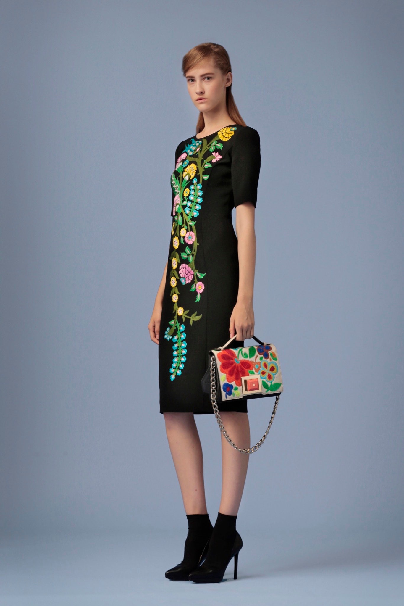 multi cotton embroidered bag