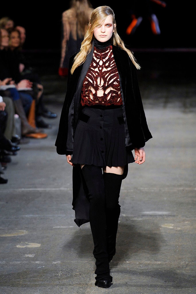 black velvet cape with embroidered dress