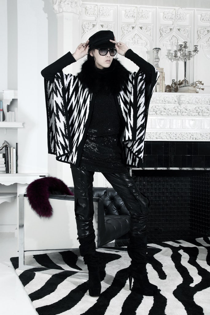 black sequin long-sleeve high-neck fitted shiny top