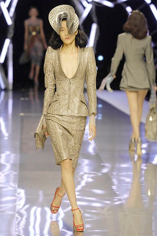 gray silk structured embellished hat