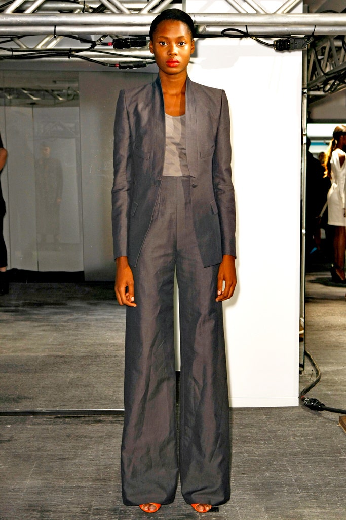 black tailored suit