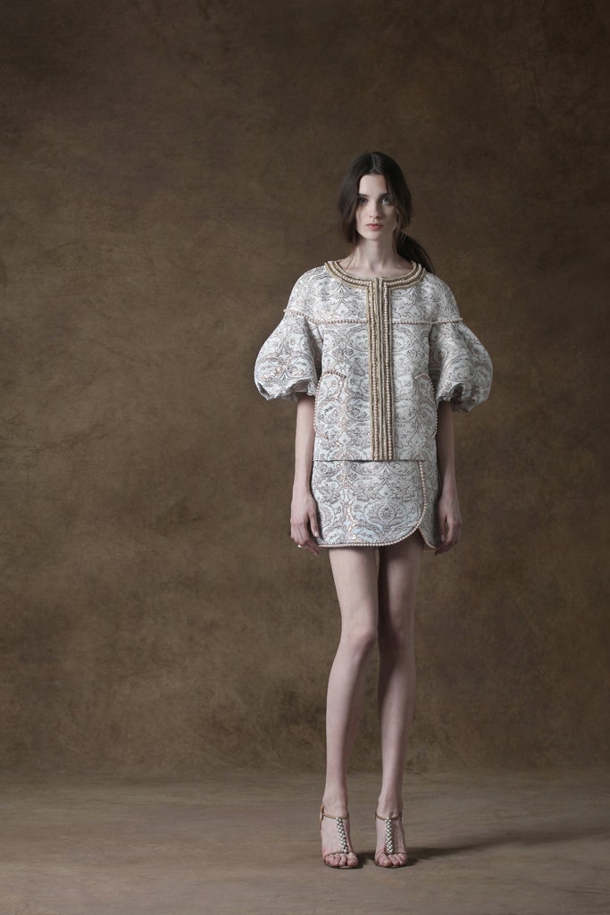 white embroidered mini dress