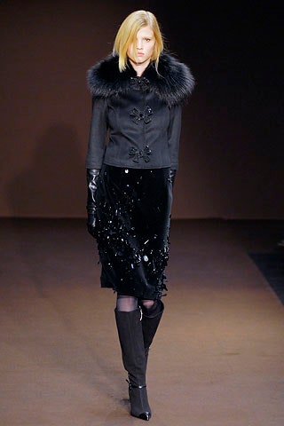 black velvet jacket and skirt
