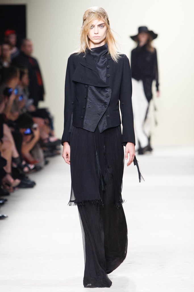 black fitted blazer and dress