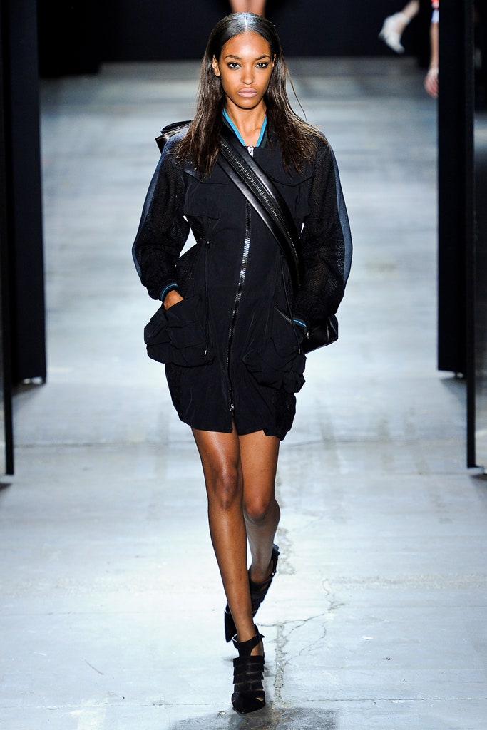 black relaxed zippered jacket