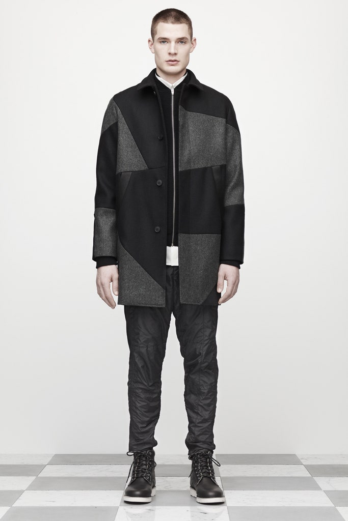 black cotton relaxed zippered pants