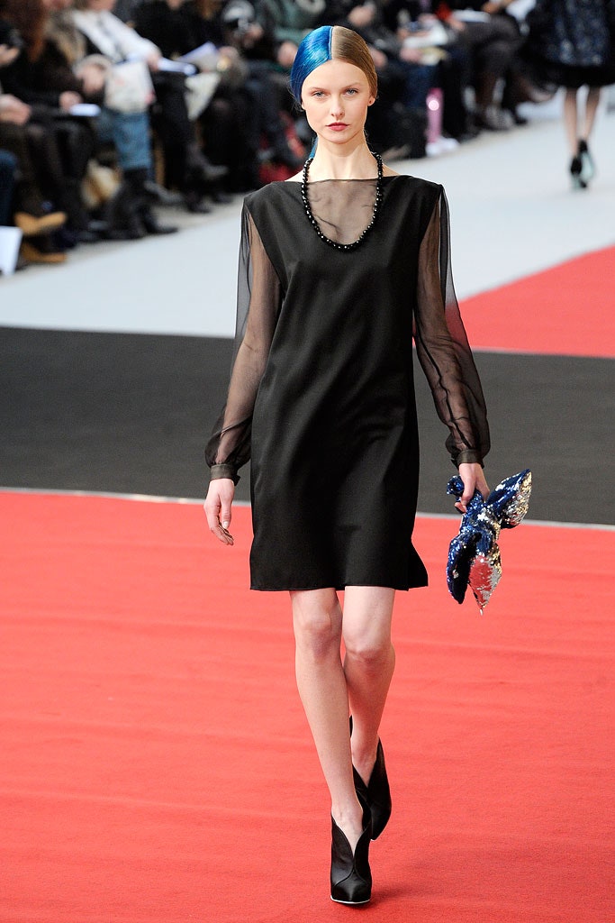 black silk mini dress