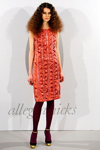 red silk pleated mini dress