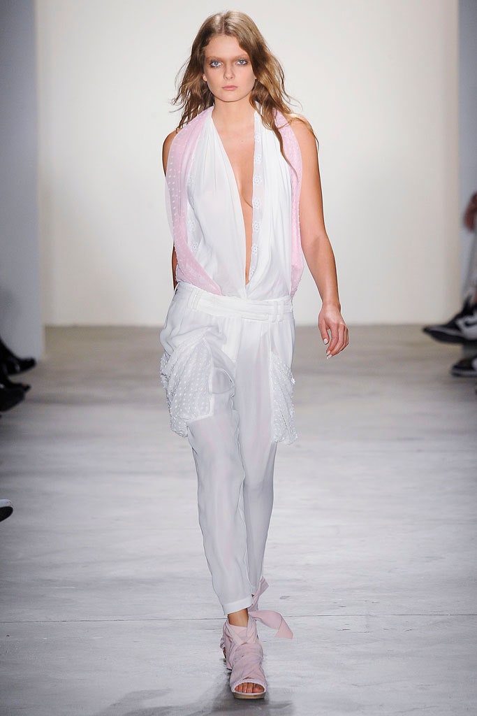 pink silk scarf