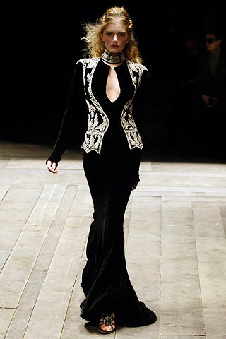 black velvet long-sleeve v-neck fitted flared maxi dress
