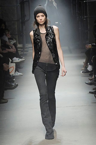 black sequin sleeveless fitted shiny vest