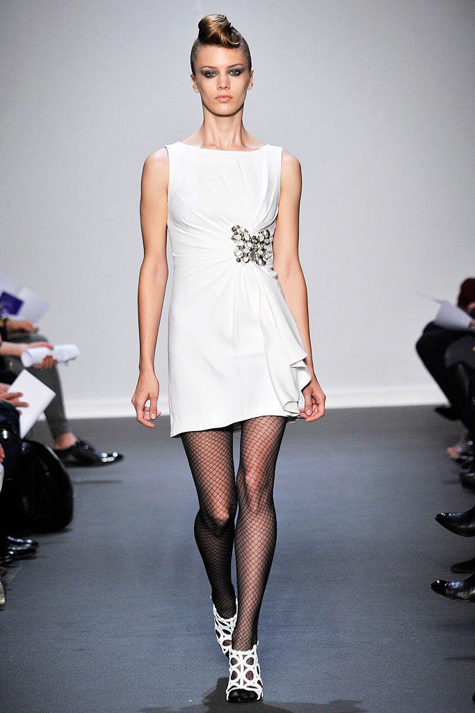 fitted white sleeveless dress