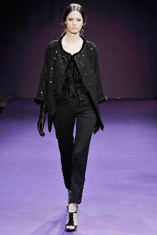 black silk jacket and pants