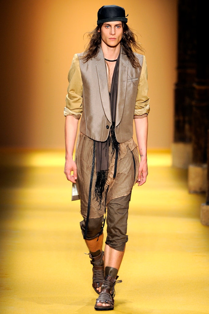 gray silk sleeveless collared fitted buttoned vest
