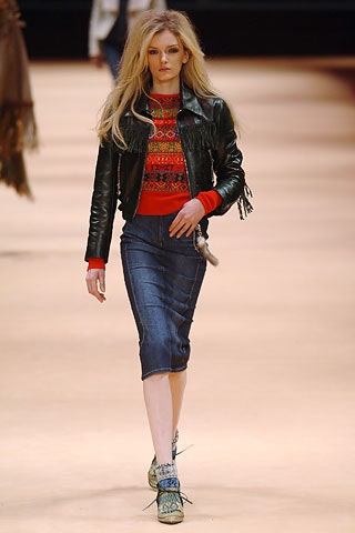 black leather jacket with embroidered top