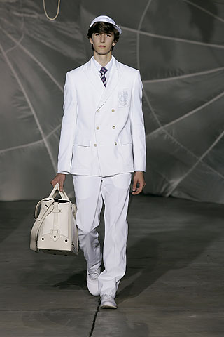 beige leather bag