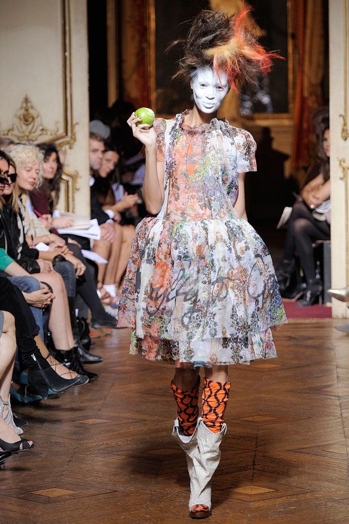 multi-colored relaxed mini dress