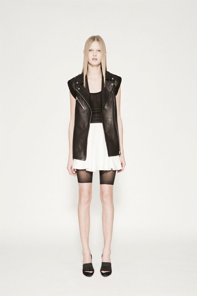 white chiffon relaxed pleated flowing mini skirt