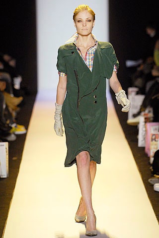green fitted midi dress