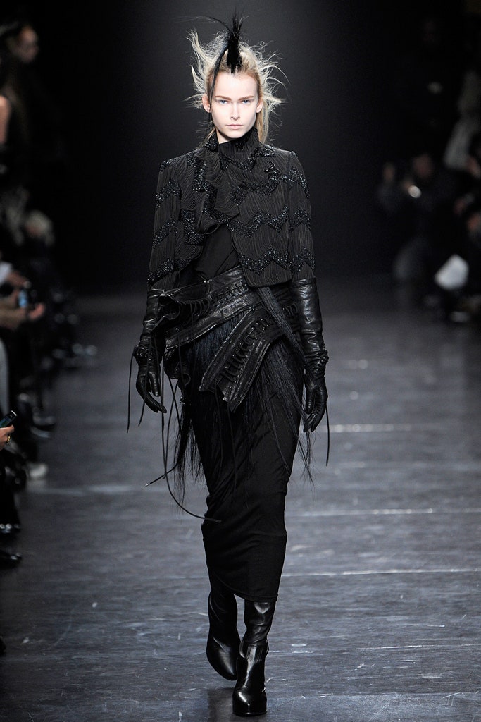 black fitted jacket and dress