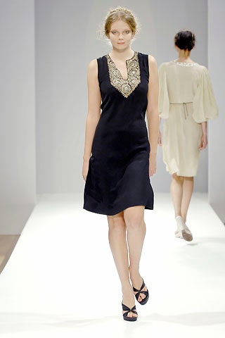 black silk sleeveless dress