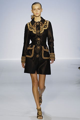 black silk collared dress