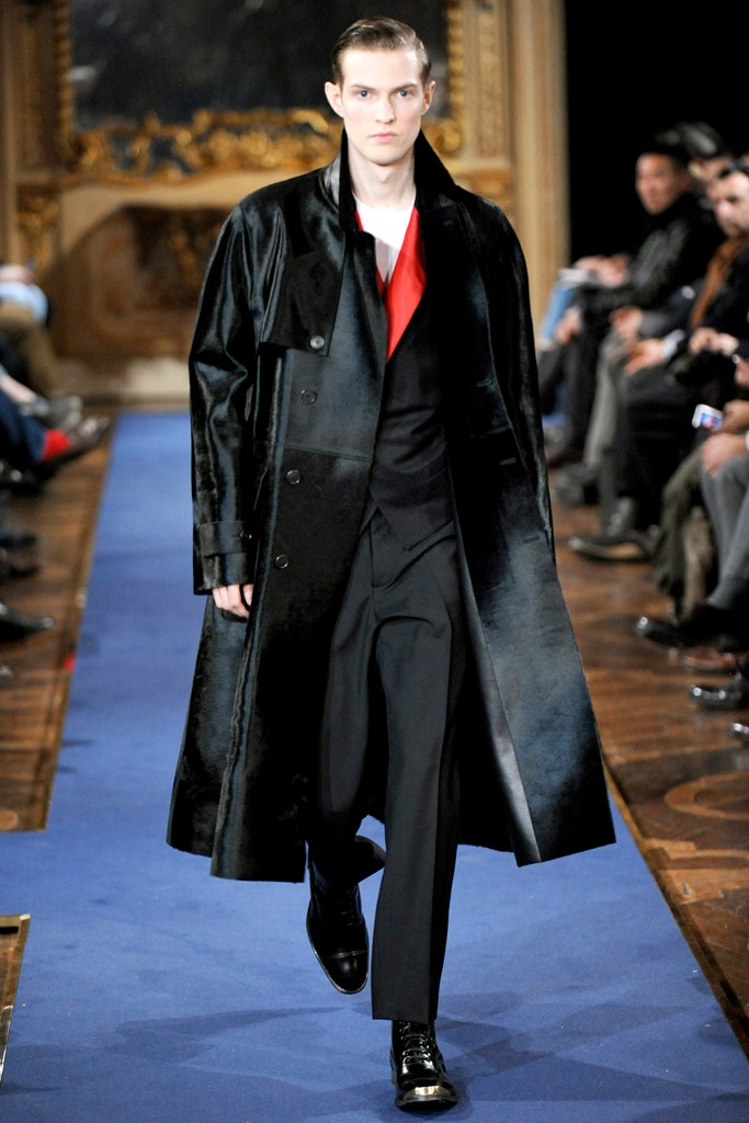 black silk coat and vest