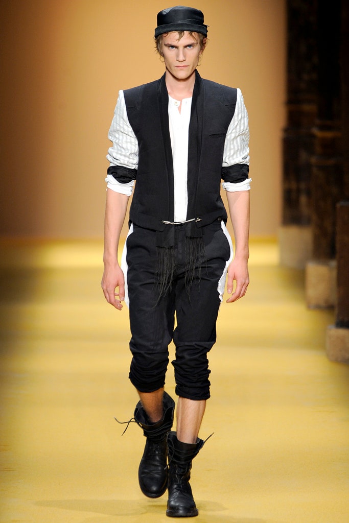 black fitted jacket with white shirt