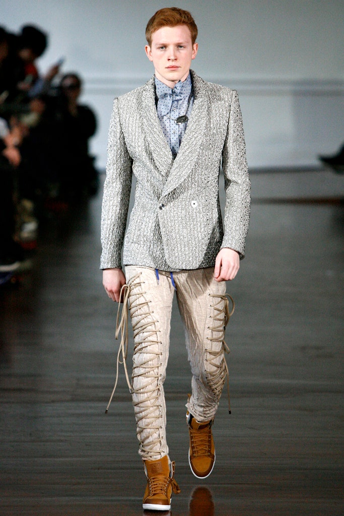 gray metallic long-sleeve double-breasted tailored textured shiny blazer