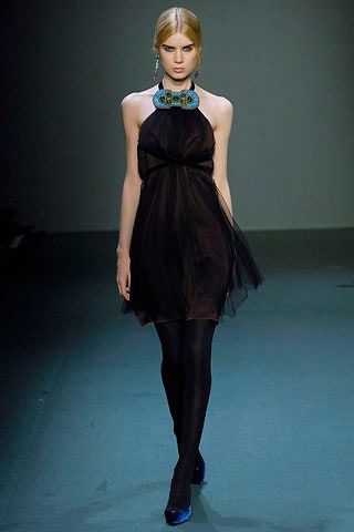 black silk halter mini dress