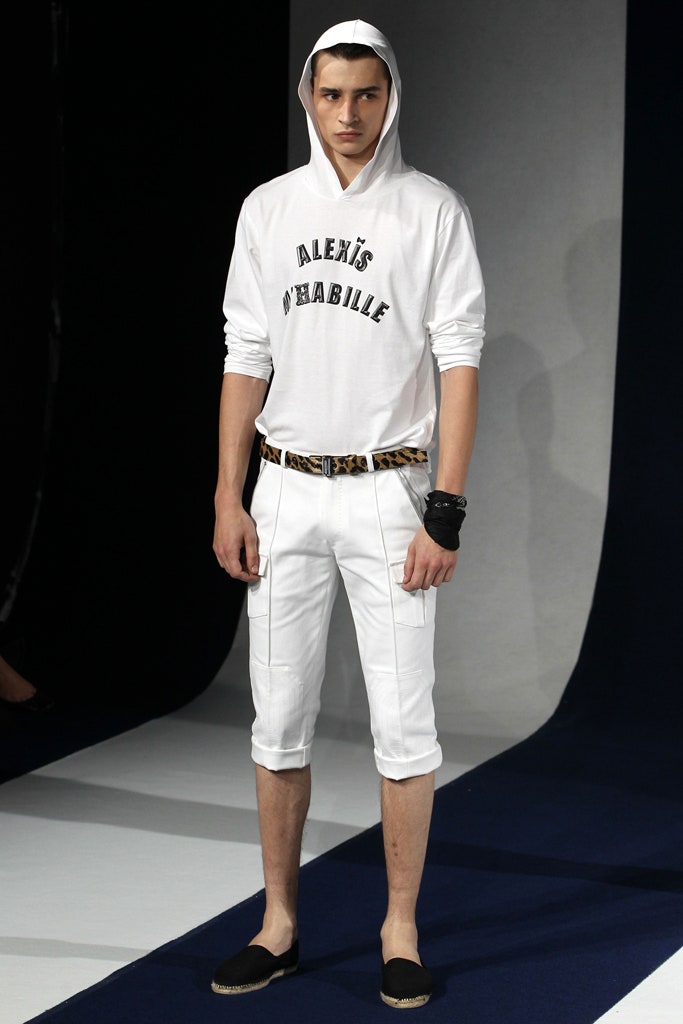 black leather printed belt