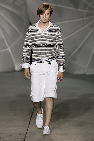white fitted shirt and shorts