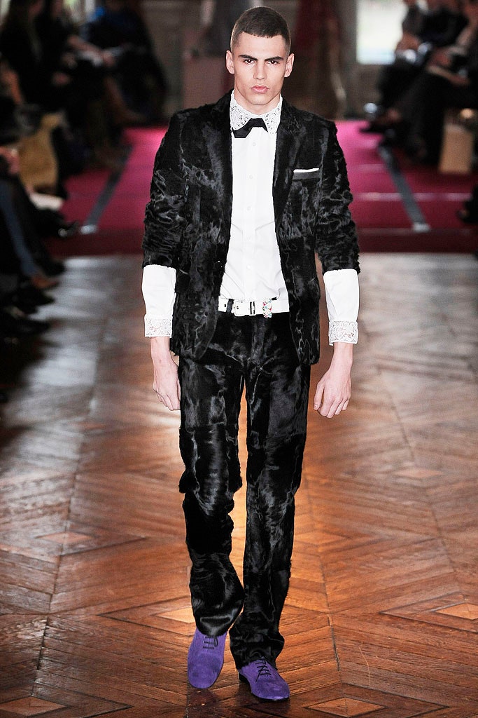 black velvet tailored suit