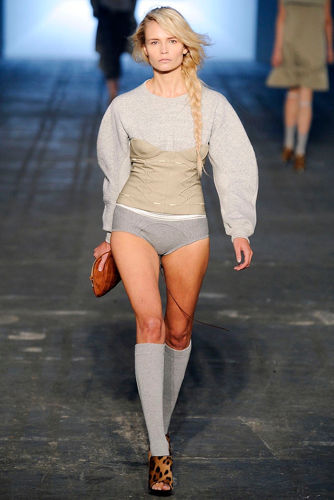 gray cotton top with corset