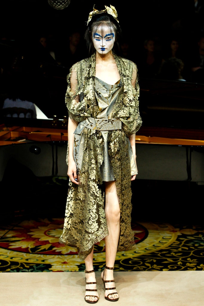 gold embroidered midi dress with cape