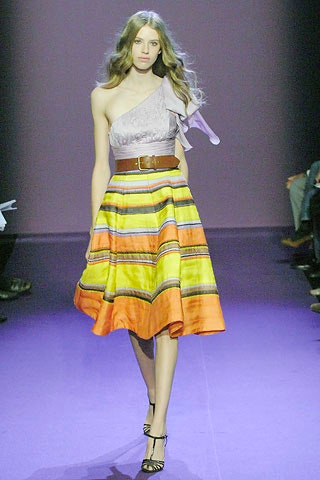 purple silk asymmetric top with tiered skirt