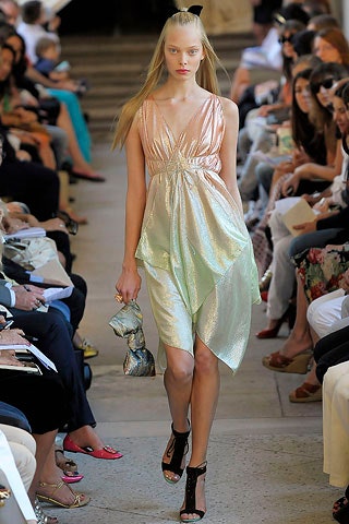 multi silk structured draped bag